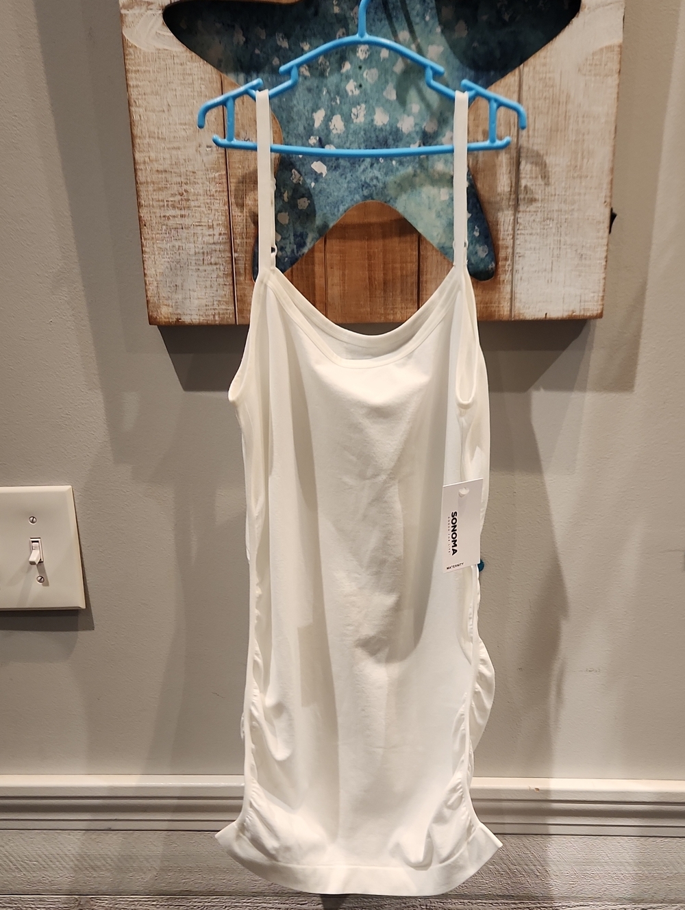 Sonoma White Slip Chemise with Adjustable Straps Sz Maternity M
